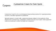 Cysteamine Cream for Dark Spots