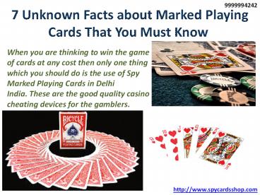 7 Unknown Facts about Marked Playing Cards That You Must Know