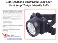 LED Headband Light/Lamp-Long Shot Head lamp~7 High Intensity Bulbs PowerPoint PPT Presentation