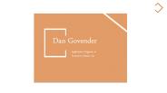 Dan Govender - Provides Consultation in Engineering Management