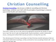 Christian Counselling