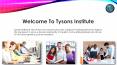 Welcome to Tysons Institute PowerPoint PPT Presentation