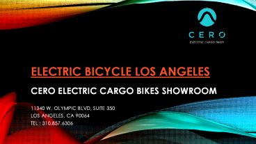 Electric Bicycle Los Angeles
