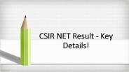 CSIR NET Result & Cutoff - How to check?