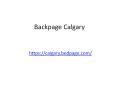 Backpage Calgary PowerPoint PPT Presentation