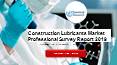 Construction Lubricants Market Professional Survey Report 2019 PowerPoint PPT Presentation