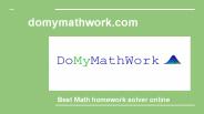 Best Math Homework solver Online
