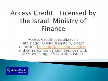 Best Check Cashing Services | Check Cashing Services Jerusalem
