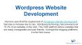 Advantages of WordPress Web Development PowerPoint PPT Presentation
