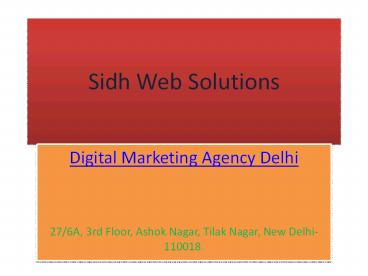 Digital Marketing Services Provider