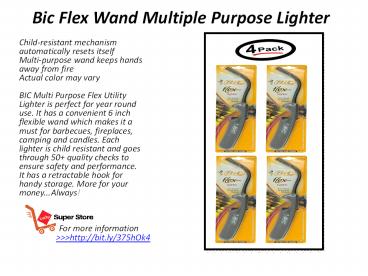 Bic Flex Wand Multiple Purpose Lighter