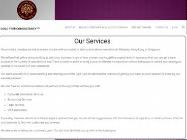 Account opening in Singapore