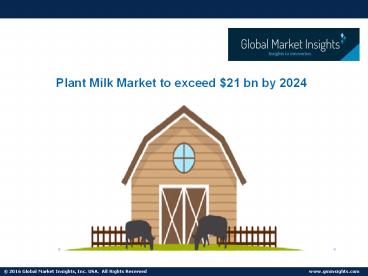 Plant Milk Market Is Expected to Expand Significant CAGR from 2017 to 2024