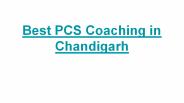 Top PCS Coaching in Chandigarh