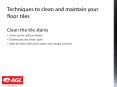 Techniques to clean and maintain your floor tiles | AGL Tiles PowerPoint PPT Presentation