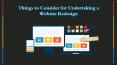 Things to Consider for Undertaking a Website Redesign PowerPoint PPT Presentation