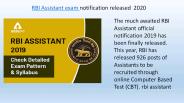 RBI Assistant 2020 Notification