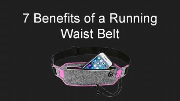 Running Waist Belt - Fit Mecca