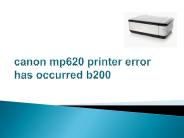 How to Fix Canon Printer Error b200