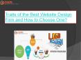 Traits of the Best Website Design Firm and How to Choose One? PowerPoint PPT Presentation