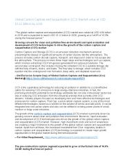 Global Carbon Capture and Sequestration (CCS) Market