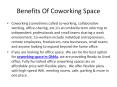 Benefits of Coworking Spaces PowerPoint PPT Presentation