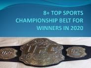8+ TOP SPORTS CHAMPIONSHIP BELT FOR WINNERS IN 2020