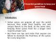 Things you must do to maintain the freshness of your spices for a long time PowerPoint PPT Presentation