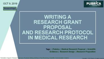 Guidelines For Writing a Research Grant Proposal And Research Grant ...
