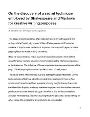 English literature, Shakespeare