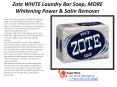 Zote WHITE Laundry Bar Soap, MORE Whitening Power & Satin Remover PowerPoint PPT Presentation