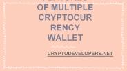 Cryptocurrency Wallet Features