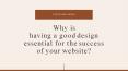 Importance of Good Web Design PowerPoint PPT Presentation