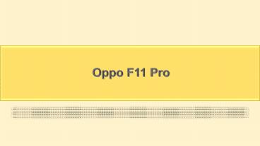 Oppo F11 Pro