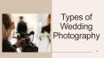 Types of wedding photography PowerPoint PPT Presentation