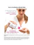 How to Use Bioderma Micellar Water PowerPoint PPT Presentation