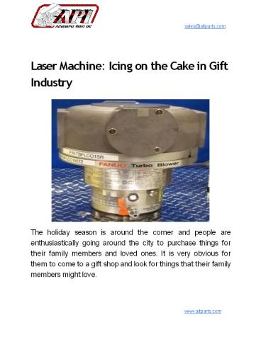 Laser Machine: Icing on the Cake in Gift Industry