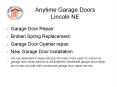 Garage Door Service Lincoln PowerPoint PPT Presentation
