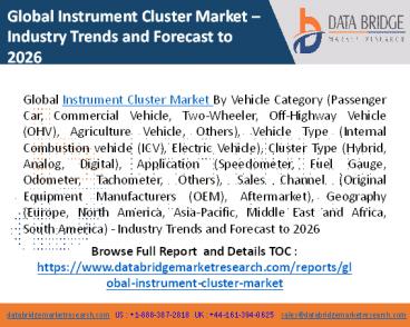 Instrument Cluster Market