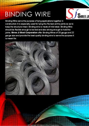 Binding Wire suppliers in India