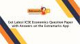 Get Latest ICSE Economics Question Paper with Answers on the Extramarks App PowerPoint PPT Presentation