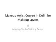 Makeup Artist Course in Delhi
