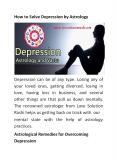 Depression Related Consultation Astrology Service PowerPoint PPT Presentation