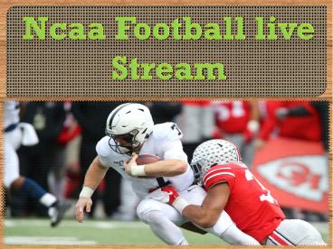 Ncaa Football live Stream