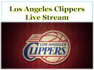 Los Angeles Clippers Live Stream
