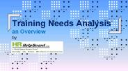 Training Needs Analysis