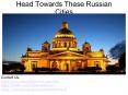 Head Towards These Russian Cities PowerPoint PPT Presentation