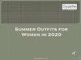 Summer Outfits for Women in 2020 PowerPoint PPT Presentation
