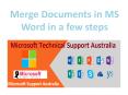 Merge Documents in MS Word in a few steps PowerPoint PPT Presentation