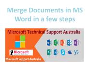Merge Documents in MS Word in a few steps